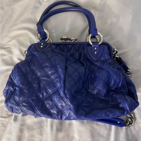 Marc Jacobs Blue Quilted Leather Bag - Picture 2 of 6